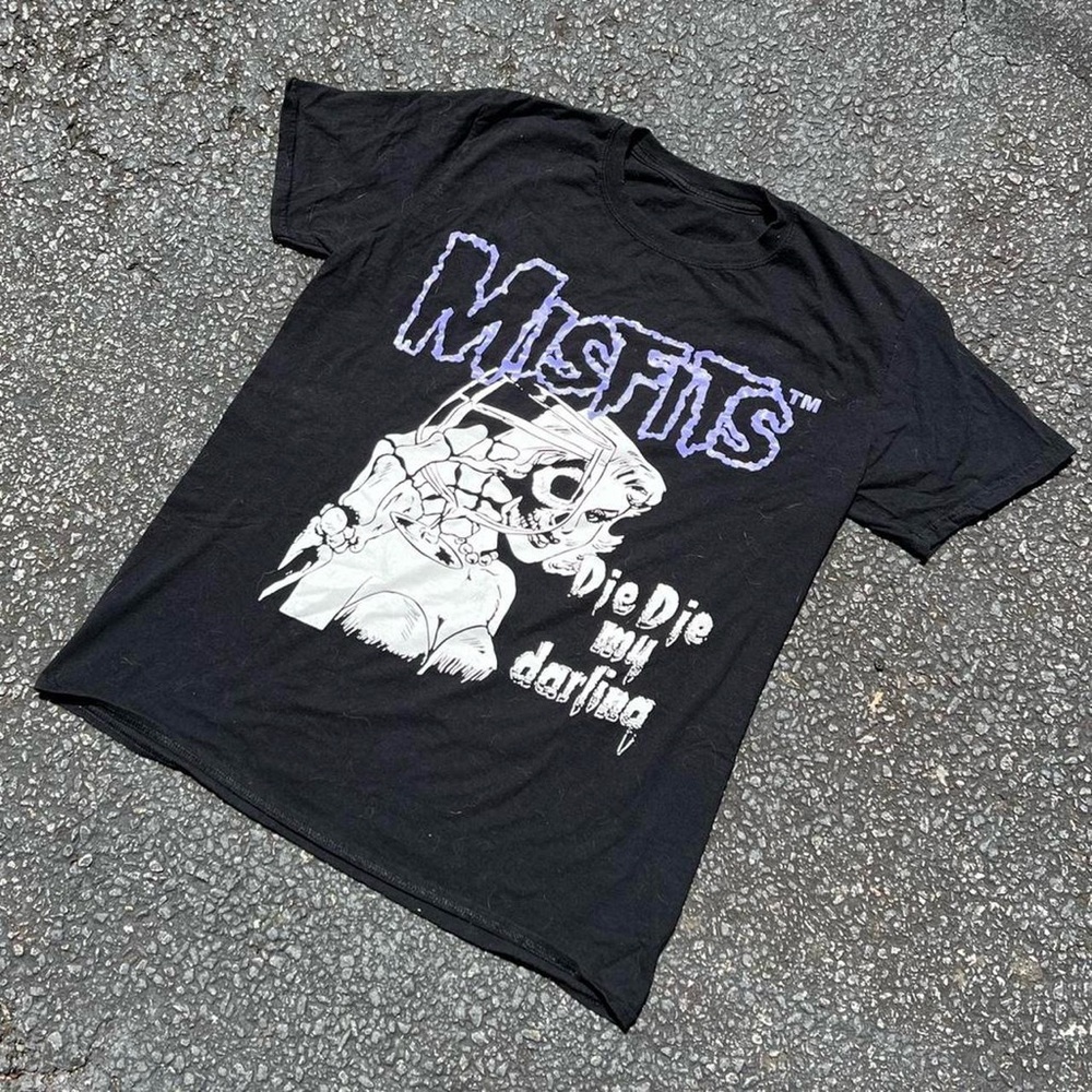 Black Misfits Graphic T-Shirt